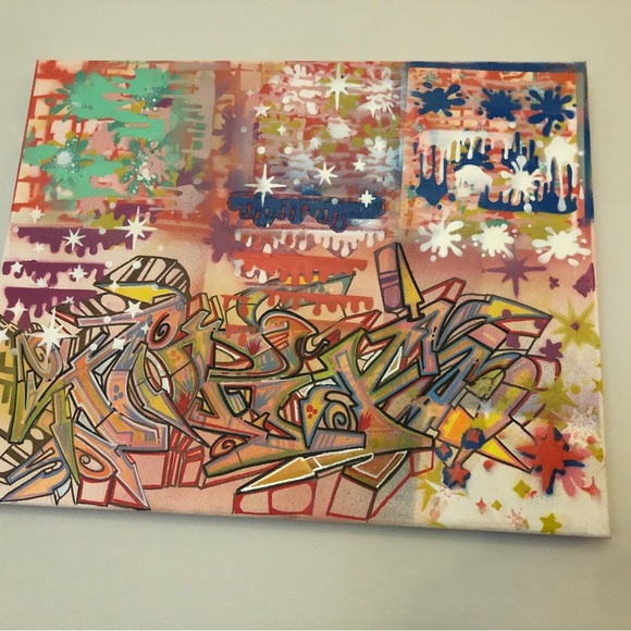 GRAFFITI ART ORIGINAL HAND PAINTED CANVAS - Picture 7 of 7